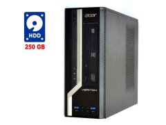 ПК Acer Veriton X2631G SFF / Intel Celeron G1840 (2 ядра по 2.8 GHz) / 4 GB DDR3 / 250 GB HDD / Intel HD Graphics 4400 / DVD-RW / Win 7