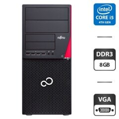 Комп'ютер Fujitsu Esprimo P720 E90 Tower / Intel Core i5-4590 (4 ядра по 3.3 - 3.7 GHz) / 8 GB DDR3 / 160 GB HDD / Intel HD Graphics 4600 / 280W