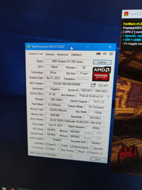 Дискретная видеокарта AMD Radeon R7 240, 2 GB GDDR3, 128-bit / 1x DVI, 1x HDMI