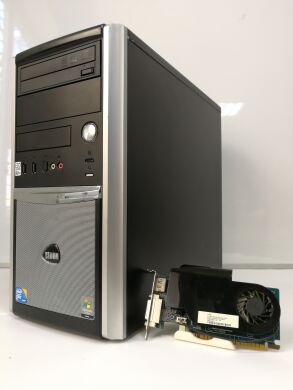 EuroCom ATX / Intel Core2 Duo E8400 (2 ядра по 3.00GHz) / 4GB DDR2 / 500 GB HDD / GeForce GT 420 1GB DDR3 64bit / DP, DVI
