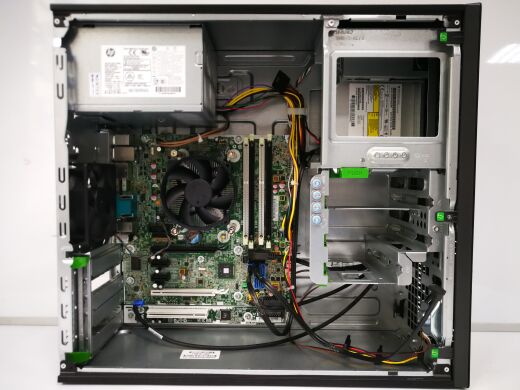 HP EliteDesk 800 G1 Tower / Intel Core i3-4130 (2 (4) ядра по 3.4 GHz) / 8 GB DDR3 / 120 GB SSD NEW+500 GB HDD / nVidia GeForce GTX 1050, 2 GB GDDR5, 128bit / USB 3.0