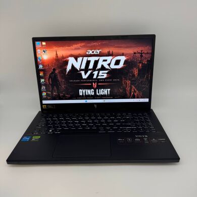 Игровой ноутбук Acer Nitro V15 ANV15-51 / 15.6" (1920x1080) IPS / Intel Core i5-13420H (8 (12) ядер по 2.1 - 4.6 GHz) / 16 GB DDR5 / 512 GB SSD / nVidia GeForce RTX 4050, 6 GB GDDR6, 96-bit / WebCam