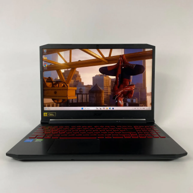 Игровой ноутбук Б-класс Acer Nitro 5 AN515-57 / 15.6" (1920x1080) IPS / Intel Core i5-11400H (6 (12) ядер по 2.7 - 4.5 GHz) / 16 GB DDR4 / 512 GB SSD / nVidia GeForce RTX 3050 Ti, 4 GB GDDR6, 128-bit / HDMI / WebCam