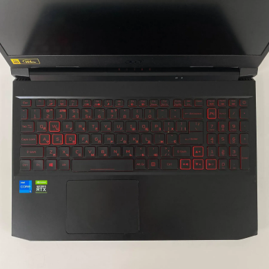 Игровой ноутбук Б-класс Acer Nitro 5 AN515-57 / 15.6" (1920x1080) IPS / Intel Core i5-11400H (6 (12) ядер по 2.7 - 4.5 GHz) / 16 GB DDR4 / 512 GB SSD / nVidia GeForce RTX 3050 Ti, 4 GB GDDR6, 128-bit / HDMI / WebCam