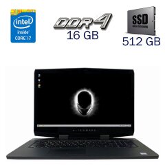 Ігровий ноутбук Dell Alienware M17 / 17.3" (1920x1080) IPS / Intel Core i7-8750H (6 (12) ядер по 2.2 - 4.1 GHz) / 16 GB DDR4 / 512 GB SSD / nVidia GeForce RTX 2070, 8 GB GDDR6, 256-bit / WebCam