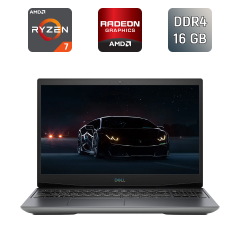 Игровой ноутбук Dell G5 5505 / 15.6" (1920x1080) IPS / AMD Ryzen 7 4800H (8 (16) ядер по 2.9 - 4.2 GHz) / 16 GB DDR4 / 512 GB SSD / AMD Radeon RX 5600M, 6 GB GDDR6, 192-bit / USB Type-C / Windows 10