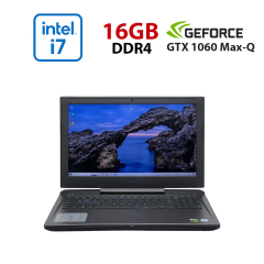 Ігровий ноутбук Dell G7 15 7588 / 15.6" (1920x1080) IPS / Intel Core i7-8750H (6 (12) ядер по 2.2 - 4.1 GHz) / 16 GB DDR4 / 480 GB SSD / nVidia GeForce GTX 1060 Max-Q, 6 GB GDDR5, 192-bit / WebCam