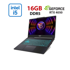 Игровой ноутбук MSI Cyborg 15 A12VE-024NEU / 15.6" (1920x1080) IPS / Intel Core i5-12450H (8 (12) ядер по 3.3 - 4.4 GHz) / 16 GB DDR5 / 960 GB SSD / nVidia GeForce RTX 4050, 6 GB GDDR6, 96-bit / WebCam