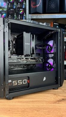 Игровой ПК 1stPlayer D3-3F2-Plus Black Tower / AMD Ryzen 5 3600 (6 (12) ядер по 3.6 - 4.2 GHz) / 16 GB DDR4 / 512 GB SSD M.2 / AMD Radeon RX 5700, 8 GB GDDR6, 256-bit / 550W