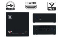 Інтерактивна система Kramer Via Connect PRO GB-XM26-W1 / Intel Celeron 2955U (2 ядра по 1.4 GHz) / 4 GB DDR3 / 32 GB SSD / Intel HD Graphics / USB 3.0 / HDMI / miniDP / Блок живлення в комплекті