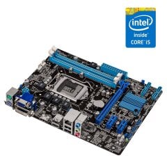 Комплект: Материнська плата Asus H61M-A  / LGA1155 / Intel Core i5-3470 (4 ядра по 3.2 - 3.6 GHz) / 16 GB DDR3 / Intel HD Graphics 2500 + Кулер
