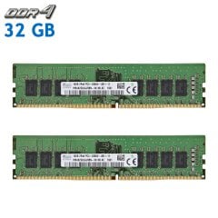 Комплект: Оперативная память для ПК SK hynix / 32 GB (2x16 GB) / 2Rx8 PC4-21300 / DDR4 / 2666 MHz