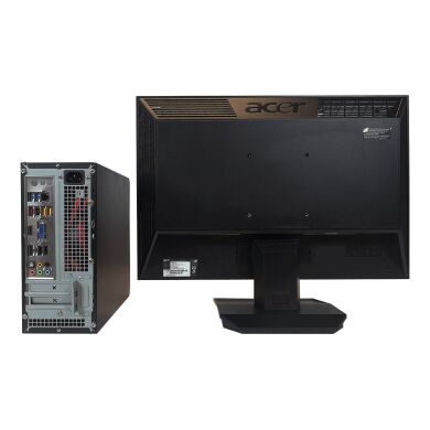 Комплект ПК: Acer NN 1 SFF / Intel Core i5-3470S (4 ядра по 2.9 - 3.6 GHz) / 4 GB DDR3 / 320 GB HDD + Монітор Б клас - Acer B223W / 22" (1680x1050) TN LED / DVI-D, VGA, Audio Port / вбудовані колонки 2x 1W + Кабелі підключення