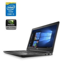 Мобільна робоча станція Dell Precision 3520 / 15.6" (1920x1080) IPS / Intel Core i5-7440HQ (4 ядра по 2.8 - 3.8 GHz) / 16 GB DDR4 / 500 GB SSD / nVidia Quadro M620, 2 GB GDDR5, 128-bit / WebCam