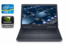 Мобильная рабочая станция Dell Precision 7520 / 15.6" (1920x1080) IPS / Intel Core i7-6820HQ (4 (8) ядра по 2.7 - 3.6 GHz) / 16 GB DDR4 / 512 GB SSD / nVidia Quadro M2200, 4 GB GDDR5, 128-bit / HDMI / WeCam