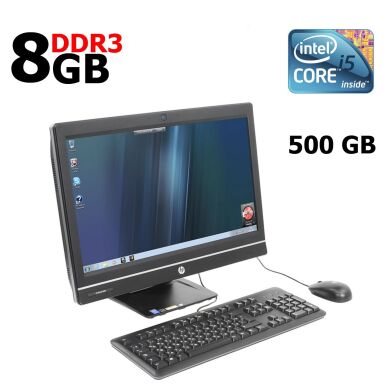 Моноблок HP One 800 G1 / 23" (1920х1080) IPS / Intel® Core™ i5-4590S (4 ядра по 3.0 - 3.7 GHz) / 8GB DDR3 / 500 GB HDD / USB 3.0 / WebCam / Win 10 License / нога SM11N 