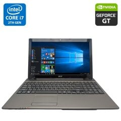 Ноутбук Acer Aspire 5750G / 15.6" (1366x768) TN / Intel Core i7-2670QM (4 (8) ядра по 2.2 - 3.1 GHz) / 8 GB DDR3 / 500 GB HDD / nVidia GeForce GT 520M, 1 GB GDDR3, 64-bit / WebCam / DVD-ROM