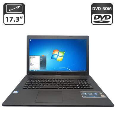 Ноутбук Asus R704A / 17.3" (1600x900) TN / Intel Pentium B970 (2 ядра по 2.3 GHz) / 8 GB DDR3 / 320 GB HDD / Intel HD Graphics / WebCam / DVD-ROM