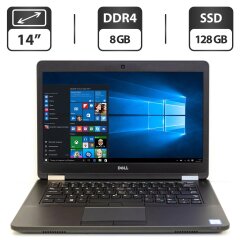 Ноутбук Б-клас Dell Latitude E5470 / 14" (1366x768) TN / Intel Core i5-6300U (2 (4) ядра по 2.4 - 3.0 GHz) / 8 GB DDR4 / 128 GB SSD / Intel HD Graphics 520 / WebCam / HDMI