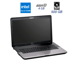 Ноутбук Б-класс Medion Akoya E7218 / 17.3" (1600x900) TN / Intel Core i3-2310M (2 (4) ядра по 2.1 GHz) / 4 GB DDR3 / 500 GB HDD / Intel HD Graphics / WebCam / USB 3.0