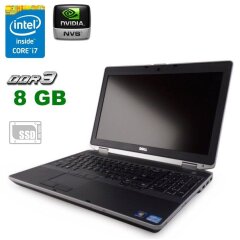 Ноутбук Dell Latitude E6530 / 15.6" (1366х768) TN / Intel Core i5-3340M (2 (4) ядер по 2.7 - 3.4 GHz) / 8 GB DDR3 / 256 GB SSD NEW / nVidia NVS 5200M, 1 MB DDR3, 64-bit / WebCam