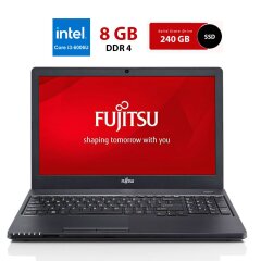 Ноутбук Fujitsu LifeBook A357 / 15.6" (1920x1080) TN / Intel Core i3-6006U (2 (4) ядра по 2.0 GHz) / 8 GB DDR4 / 240 GB SSD / Intel HD Graphics 520 / WebCam