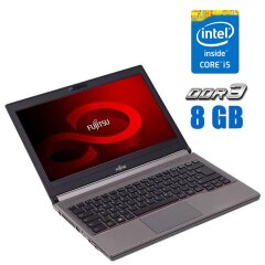 Ноутбук Fujitsu LifeBook E744 / 14" (1600x900) TN / Intel Core i5-4200M (2 (4) ядра по 2.5 - 3.1 GHz) / 8 GB DDR3 / 480 GB SSD / Intel HD Graphics 4600