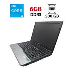 Ноутбук Fujitsu LifeBook E782 / 15.6" (1600x900) TN / Intel Core i5-3210M (2 (4) ядра по 2.5 - 3.1 GHz) / 6 GB DDR3 / 500 GB HDD / Intel HD Graphics 4000 / WebCam / Без Акб
