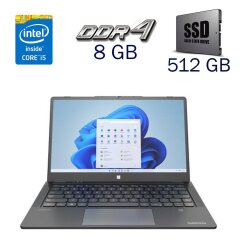 Ноутбук Gateway GWTC51427-BK / 14" (1920x1080) IPS Touch / Intel Core i5-1235U (10 (12) ядер по 3.3 - 4.4 GHz) / 8 GB DDR4 / 512 GB SSD / Intel Iris Xe Graphics eligible / WebCam + Беспроводная мышка