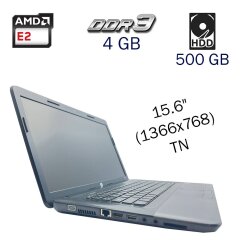 Ноутбук HP 655 / 15.6" (1366x768) TN / AMD E2-1800 (2 ядра по 1.7 GHz) / 4 GB DDR3 / 500 GB HDD / AMD Radeon HD 7340 / WebCam / АКБ не держит