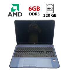 Ноутбук HP G6-2000 blue / 15.6" (1366x768) TN / AMD E2-1800 (2 ядра по 1.7 GHz) / 6 GB DDR3 / 320 GB HDD / AMD&nbsp;Radeon HD 7340 Graphics / WebCam