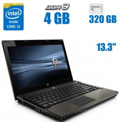 Ноутбук HP Probook 4320s / 13.3" (1366x768) TN / Intel Core i3-350M (2 (4) ядра по 2.26 GHz) / 4 GB DDR3 / 320 GB HDD / Intel GMA HD Graphics / DVD-ROM / WebCam 