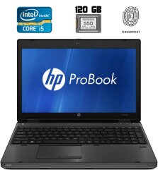 Ноутбук HP ProBook 6560b / 15.6" (1366x768) TN / Intel Core i5-2450M (2 (4) ядра по 2.5 - 3.1 GHz) / 4 GB DDR3 / 120 GB SSD / Intel HD Graphics 3000 / WebCam / DVD-RW / Fingerprint