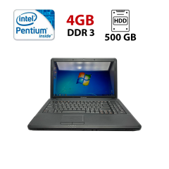 Ноутбук Lenovo G550 / 15.6" (1366x768) TN / Intel Pentium T4400 (2 ядра по 2.2 GHz) / 4 GB DDR3 / 500 GB HDD / Intel GMA 4500M Graphics / WebCam