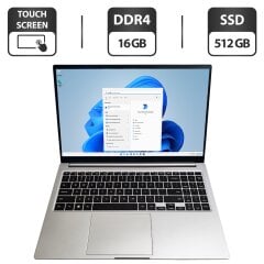 Ноутбук Samsung Galaxy Book 750TDA / 15.6" (1920x1080) TN Touch / Intel Core i5-1135G7 (4 (8) ядра по 4.2 GHz) / 16 GB DDR4 / 512 GB SSD / Intel Iris Xe Max DG1, 4 GB GDDR4, 128-bit / WebCam