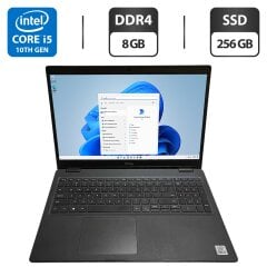 Ноутбукс Dell Latitude 3510 / 15.6" (1366x768) TN / Intel Core i5-10210U (4 (8) ядра по 1.6 - 4.2 GHz) / 8 GB DDR4 / 256 GB SSD / Intel UHD Graphics / WebCam