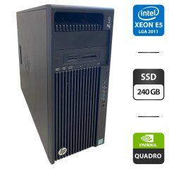 Рабочая станция HP Z440 Workstation Tower / Intel Xeon E5-2683 v3 (14 (28) ядер по 2.0 - 3.0 GHz) / 64 GB DDR4 / 240 GB SSD / nVidia Quadro M2000, 4 GB GDDR5, 128-bit / DVD-ROM / DisplayPort