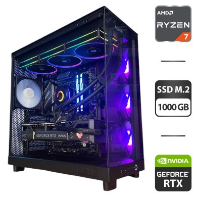 Сборка под заказ: новый игровой ПК NZXT H6 Flow Tower / AMD Ryzen 7 7800X3D (8 (16) ядер по 4.2 - 5.0 GHz) / 32 GB DDR5 / 1000 GB SSD M.2 / nVidia GeForce RTX 5070, 12 GB GDDR7, 192-bit / 750W Сборка под заказ: новый игровой ПК NZXT H6 Flow Tower / AMD Ryzen 7 7800X3D (8 (16) ядер по 4.2 - 5.0 GHz) / 32 GB DDR5 / 1000 GB SSD M.2 / nVidia GeForce RTX 5070, 12 GB GDDR7, 192-bit / 750W