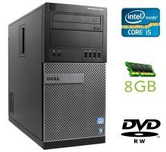 Системний блок Dell OptiPlex 7010 Tower / Intel Core i5-3470 (4 ядра по 3.2 - 3.6 GHz) / 8 GB DDR3 / no HDD / Intel HD Graphics 2500 / 275W / DVD-RW / DisplayPort
