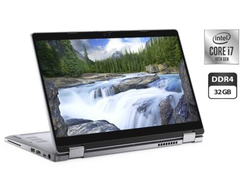 Ультрабук-трансформер Б-класс Dell Latitude 5310 2-in-1 / 13.3" (1920x1080) IPS Touch / Intel Core i7-10810U (6 (12) ядра по 1.1 - 4.9 GHz) / 32 GB DDR4 / 512 GB SSD / Intel UHD Graphics / WebCam