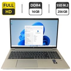 Ультрабук Б-клас HP EliteBook 650 G9 / 15.6" (1920x1080) IPS / Intel Core i5-1245U (10 (12) ядер 3.3 - 4.4 GHz) / 16 GB DDR4 / 256 GB SSD M.2 / Intel Iris Xe Graphics / Fingerprint / WebCam