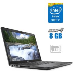 Ультрабук Dell Latitude 5400 / 14" (1920x1080) IPS / Intel Core i5-8365U (4 (8) ядра по 1.6 - 4.1 GHz) / 8 GB DDR4 / 240 GB SSD / Intel UHD Graphics / WebCam