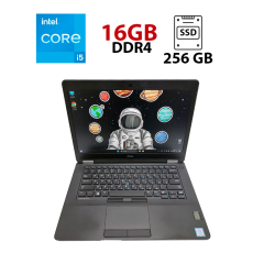 Ультрабук Dell Latitude E5470 / 14" (1920x1080) TN / Intel Core i5-6300HQ (4 ядра по 2.3 - 3.2 GHz) / 16 GB DDR4 / 256 GB SSD / Intel HD Graphics 530 / WebCam / HDMI / Windows 10 Pro