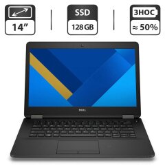 Ультрабук Dell Latitude E7470 / 14" (1366x768) TN / Intel Core i7-6600U (2 (4) ядра по 2.6 - 3.4 GHz) / 16 GB DDR4 / 128 GB SSD / Intel HD Graphics 520 / WebCam / HDMI / Windows 10 Pro