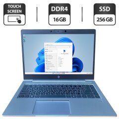 Ультрабук HP EliteBook 745 G6 / 14" (1920x1080) TN Touch / AMD Ryzen 5 Pro 3500U (4 (8) ядра по 2.1 - 3.7 GHz) / 16 GB DDR4 / 256 GB SSD / AMD Radeon RX Vega 8 Graphics / WebCam / HDMI