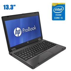 Ультрабук HP Probook 6360b / 13.3" (1366x768) TN / Intel Core i5-2450M (2 (4) ядра по 2.5 - 3.1 GHz) / 4 GB DDR3 / 250 GB HDD / Intel HD Graphics 3000 / WebCam