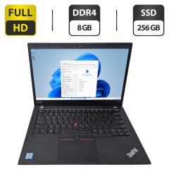 Ультрабук Lenovo ThinkPad T490s / 14" (1920x1080) TN / Intel Core i5-8265U (4 (8) ядра по 1.6 - 3.9 GHz) / 8 GB DDR4 / 256 GB SSD / Intel UHD Graphics / WebCam