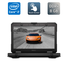 Защищенный ноутбук Dell Latitude 14 Rugged 5414 / 14" (1920x1080) IPS Touch / Intel Core i7-6600U (2 (4) ядра по 2.6 - 3.4 GHz) / 8 GB DDR4 / 240 GB SSD / Intel HD Graphics 520 / TouchID / WebCam / Windows 10