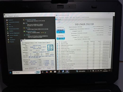 Защищенный ноутбук Dell Latitude 5414 Rugged / 14" (1920x1080) IPS Touch / Intel Core i5-6300U (2 (4) ядра по 2.4 - 3.0 GHz) / 8 GB DDR4 / 256 GB SSD / Intel HD Graphics 520 / WebCam