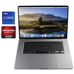 Ультрабук Б-класс Apple MacBook Pro A2141 2019 / 16" (3072x1920) IPS / Intel Core i9-9880H (8 (16) ядер по 2.3 - 4.8 GHz) / 32 GB DDR4 / 1000 GB SSD / AMD Radeon Pro 5500M, 8 GB GDDR6, 128-bit / WebCam / MacOS